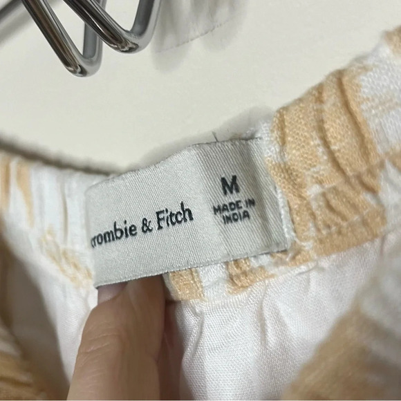 A+F Linen Blend Beachy Boho Floral Fully Lined Flowy Pull On Pockets Shorts - Picture 7 of 10